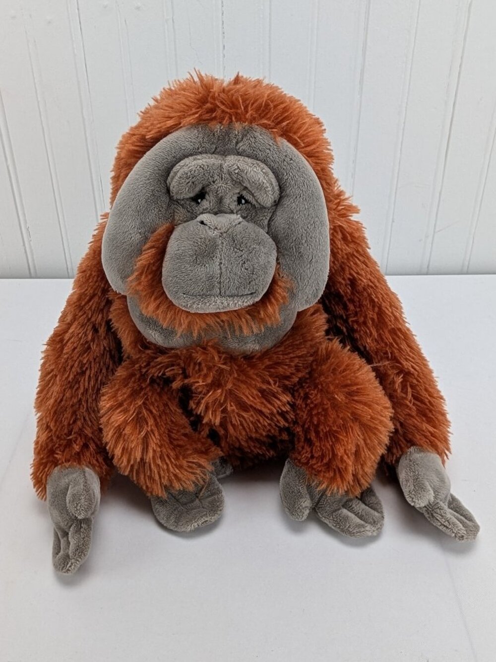 Wild Republic Orangutan Ape Plush 10" Stuffed Animal Monkey Primate Orange Gray